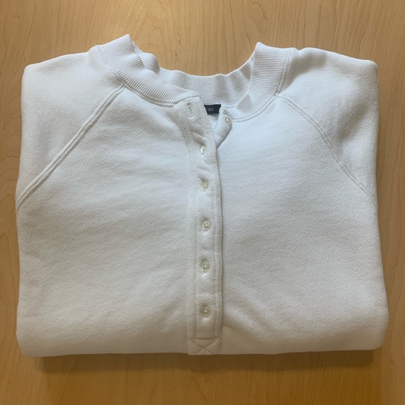 Marissa Web So Uptight Plunge Henley Sweatshirt - Picture 15 of 15